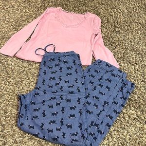 Talbots Scotty dog pajama set